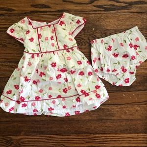 Emma’s Garden Red &White Floral Dress